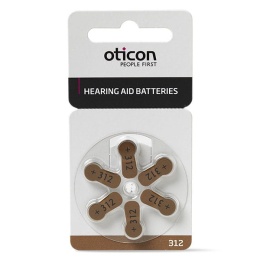 Baterie Oticon 312
