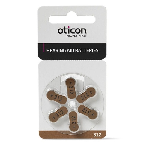 Baterie Oticon 312