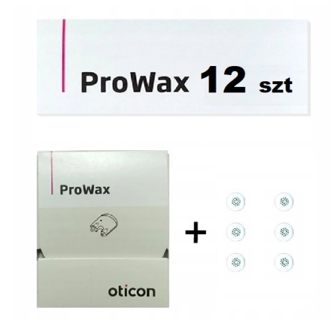 Filtry Oticon ProWax zestaw 12 szt.- krążek+ dodaktowe filterki luzem